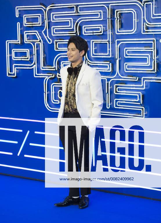 Ready Player One - European film premiere London, UK. Win Morisaki at Ready Player One - European film premiere at the Vue West End, Leicester Square, London on Monday 19 March 2018. LMK386-J1758-200318