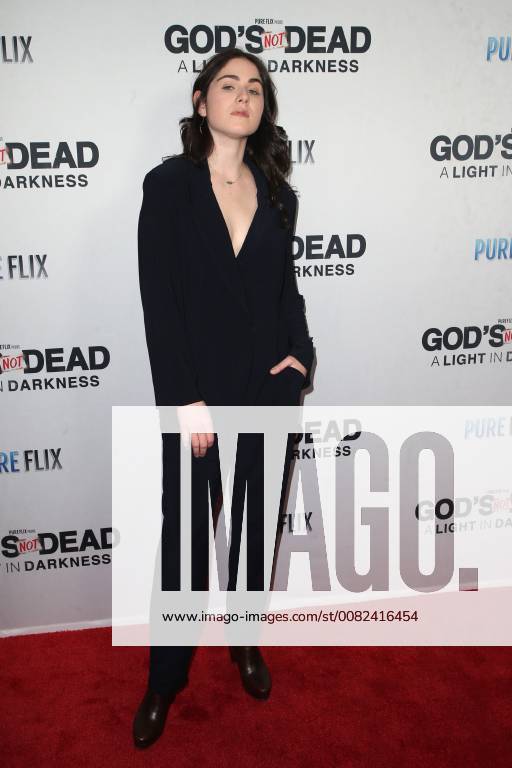 HOLLYWOOD, CA - MARCH 20: Emily McEnroe at the God s Not Dead: A Light in Darkness premiere at American Cinematheque s Egyptian Theatre on March 20, 2018 in Hollywood, California.