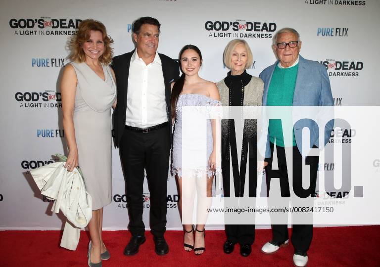 HOLLYWOOD, CA - MARCH 20: Gigi Rice, Ted McGinley, Emily McGinley, Bob McGinley, at the God s Not Dead: A Light in Darkness premiere at American Cinematheque s Egyptian Theatre on March 20, 2018 in Hollywood, California.