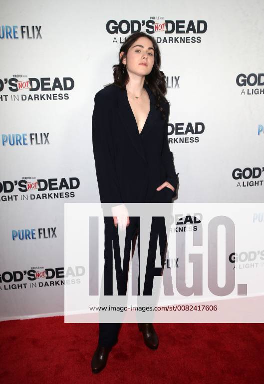 HOLLYWOOD, CA - MARCH 20: Emily McEnroe, at the God s Not Dead: A Light in Darkness premiere at American Cinematheque s Egyptian Theatre on March 20, 2018 in Hollywood, California.