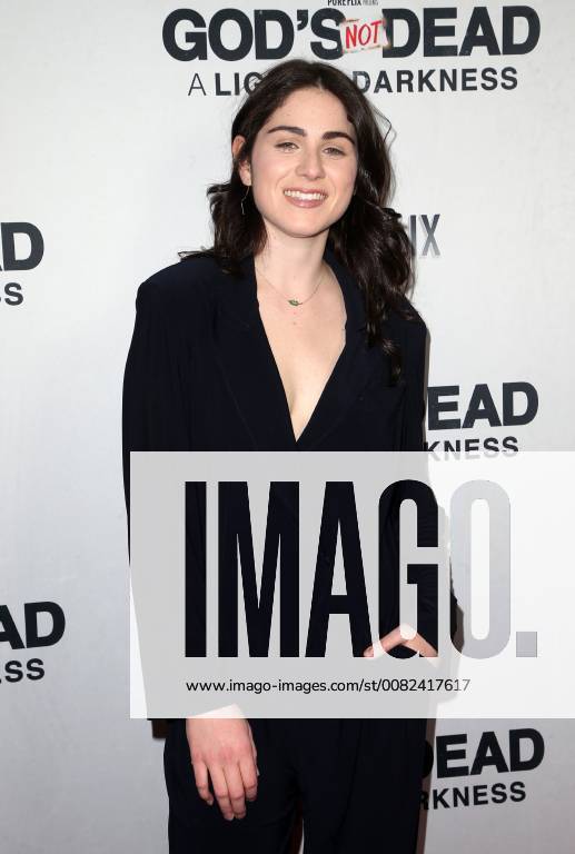 HOLLYWOOD, CA - MARCH 20: Emily McEnroe, at the God s Not Dead: A Light in Darkness premiere at American Cinematheque s Egyptian Theatre on March 20, 2018 in Hollywood, California.
