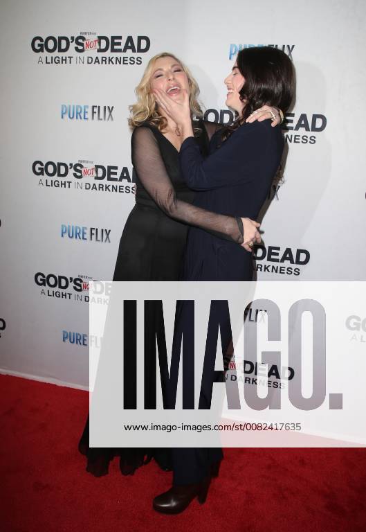 HOLLYWOOD, CA - MARCH 20: Tatum O Neal and Emily McEnroe, at the God s Not Dead: A Light in Darkness premiere at American Cinematheque s Egyptian Theatre on March 20, 2018 in Hollywood, California.