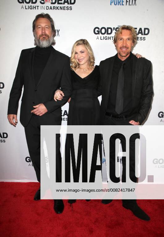 HOLLYWOOD, CA - MARCH 20: John Corbett, Tatum O Neal, David A. R. White, at the God s Not Dead: A Light in Darkness premiere at American Cinematheque s Egyptian Theatre on March 20, 2018 in Hollywood, California.