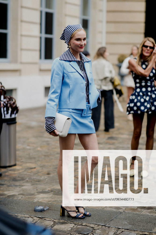 PFW - Patou Arrivals Street style, Diane Kruger arriving at Patou Spring Summer 2026 show, held at Maison de la Chimie Rue Saint Dominique, Paris, France, on July 6th, 2025. Photo by Marie-Paola Bertrand-Hillion ABACAPRESS.COM Paris France