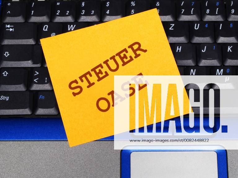 Sticky note on laptop tax haven