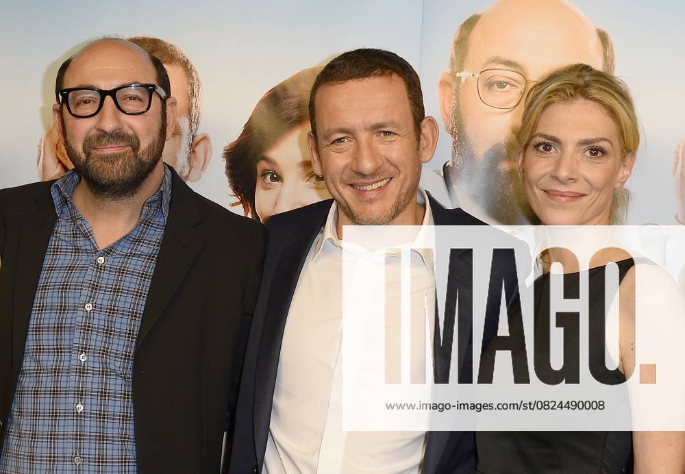 Kad Merad, Dany Boon and Judith El Zein Avant premiere of the film Supercondriaque at the Gaumont Opéra in Paris, February 24, 2014 Paris France