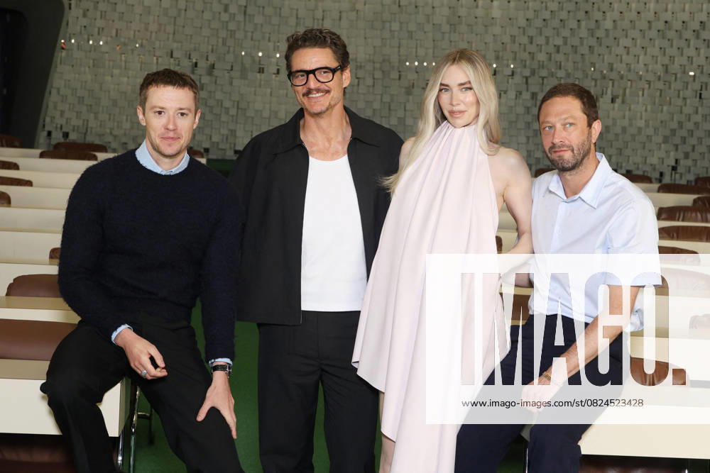 Bilder des Jahres 2025, Entertainment 07 Juli Entertainment Themen der Woche KW28 The Fantastic Four - First Steps - Photocall Joseph Quinn, Pedro Pascal, Vanessa Kirby and Ebon Moss-Bachrach attends the The Fantastic Four: First Steps Paris Special Event photocall at Espace Niemeyer in Paris, France on July 07, 2025. Photo by Jerome Domine ABACAPRESS.COM