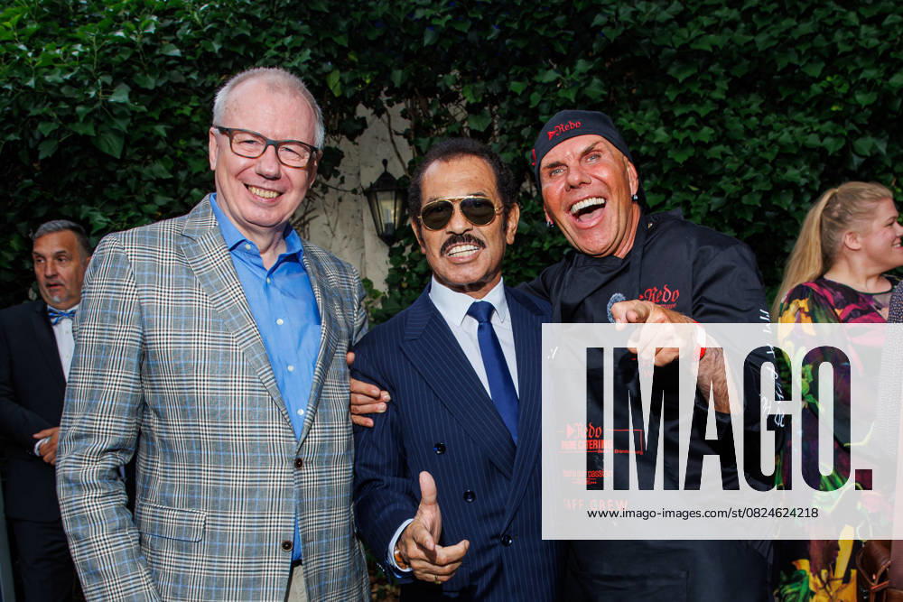 International Emmy Award Semi Final Round of Judging Ludger Pistor, Kalle Schwensen and Rene Dorst Redo at the Semi Final Round of Judging of the International Emmy Award at the Schlosshotel Berlin by Patrick Hellmann on 07 07 2025 in Berlin