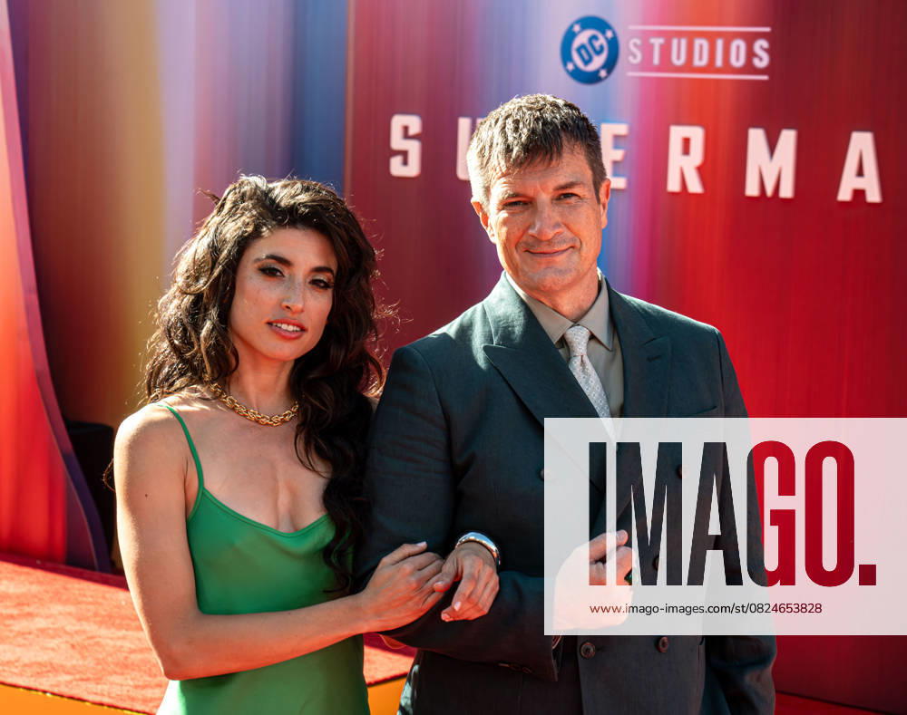 Nathan Fillion and his friend arrive together on the red carpet of the Superman red carpet premiere at the TCL Chinese theater in Hollywood California on July 7th, 2025 Hollywood USA - ZUMAt169 20250707_zep_t169_019