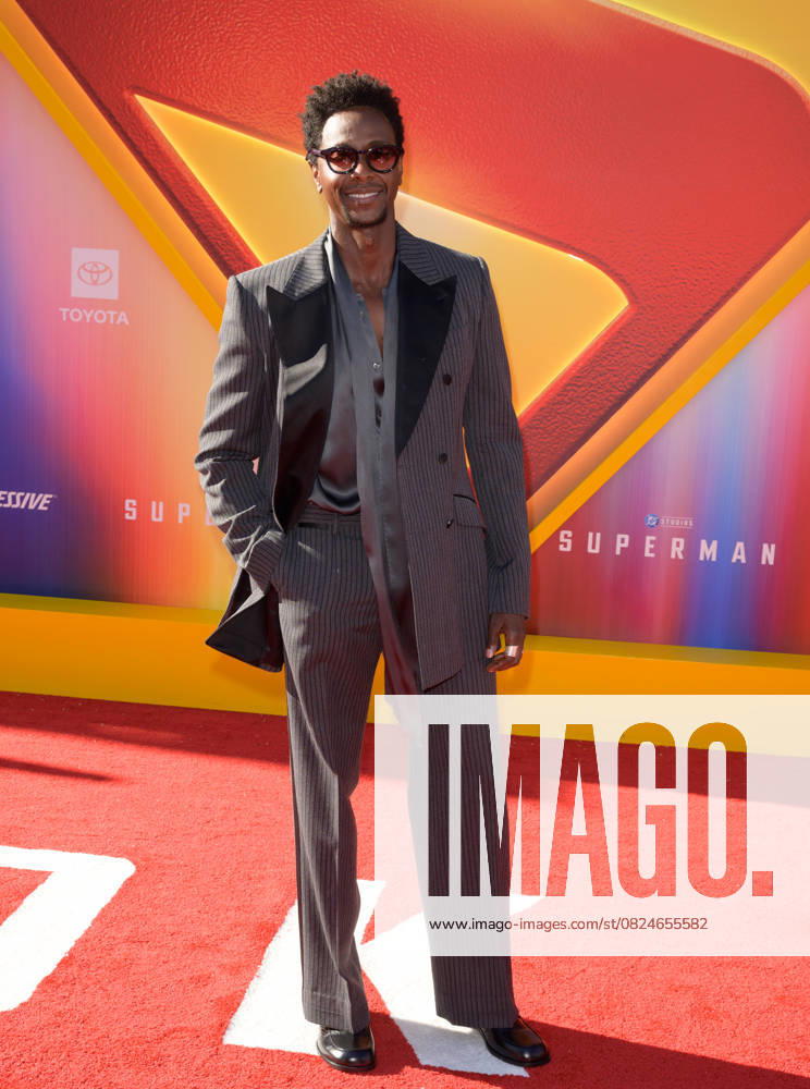Superman Premiere - Los Angeles, USA LOS ANGELES, USA. July 07, 2025: Edi Gathegi at the premiere for Superman at the TCL Chinese Theatre. Los Angeles CA USA