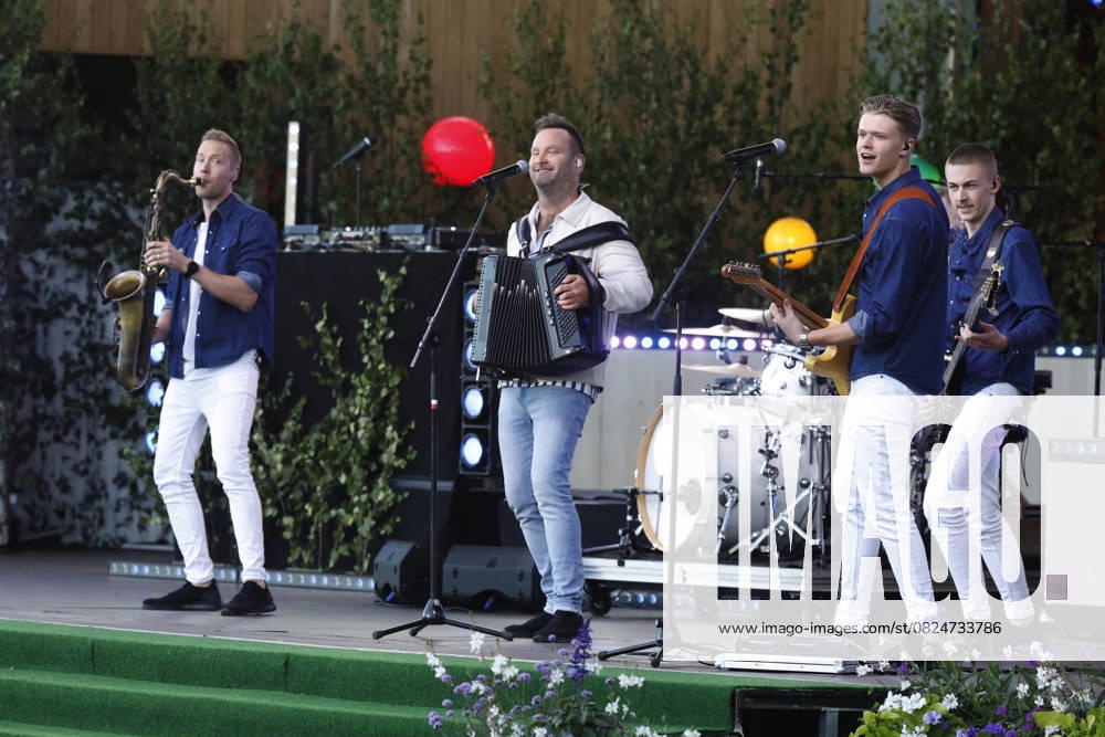 STOCKHOLM, SWEDEN 20250708 Donnez performs during Allsang pa Skansen on Tuesday evening STOCKHOLM SWEDEN