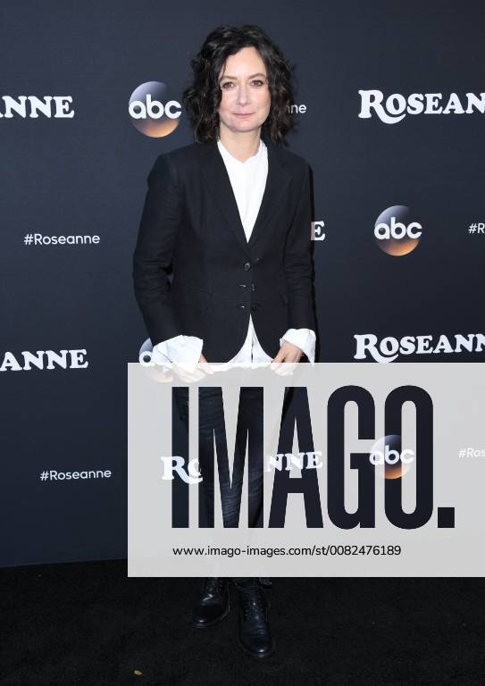 Burbank, CA, U.S. - 23 March 2018 - Burbank, California - Sara Gilbert. Roseanne Premiere Event held at Walt Disney Studios. Photo Credit: AdMedia Burbank U.S. - ZUMAa123 20180323_zaa_a123_008