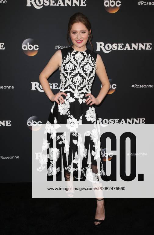 BURBANK, CA - MARCH 23: Emma Kenney, at Roseanne Premiere Event at Walt Disney Studio Lot on March 23, 2018 in Burbank, California.