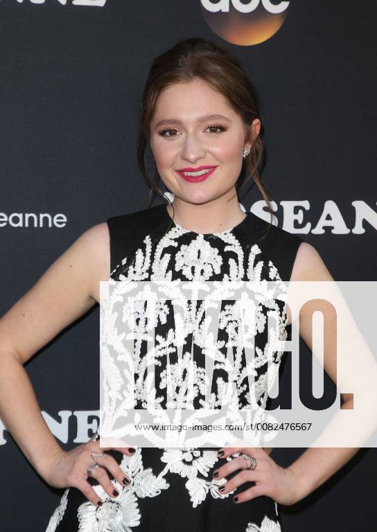 BURBANK, CA - MARCH 23: Emma Kenney, at Roseanne Premiere Event at Walt Disney Studio Lot on March 23, 2018 in Burbank, California.