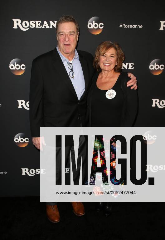 BURBANK, CA - MARCH 23: Roseanne Barr, John Goodman, at Roseanne Premiere Event at Walt Disney Studio Lot on March 23, 2018 in Burbank, California.