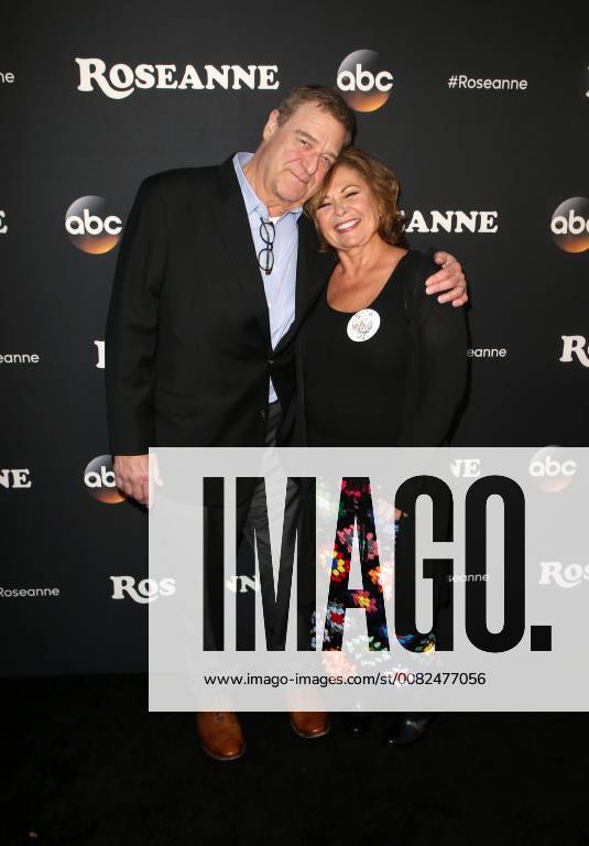 BURBANK, CA - MARCH 23: Roseanne Barr, John Goodman, at Roseanne Premiere Event at Walt Disney Studio Lot on March 23, 2018 in Burbank, California.
