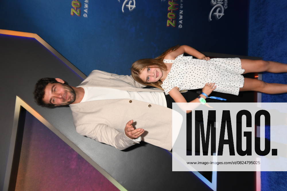 James Wolk and Daughter attends the world premiere of Disney s Zombies 4: Dawn of the Vampires at the El Capitan Theatre in Hollywood, California, on July 8, 2025.