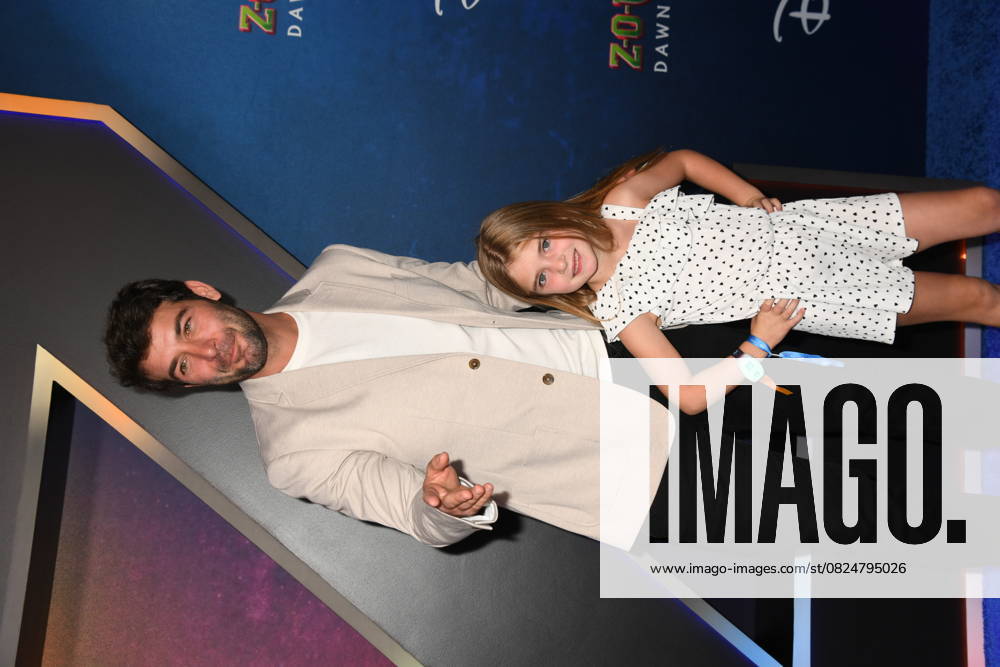 James Wolk and Daughter attends the world premiere of Disney s Zombies 4: Dawn of the Vampires at the El Capitan Theatre in Hollywood, California, on July 8, 2025.