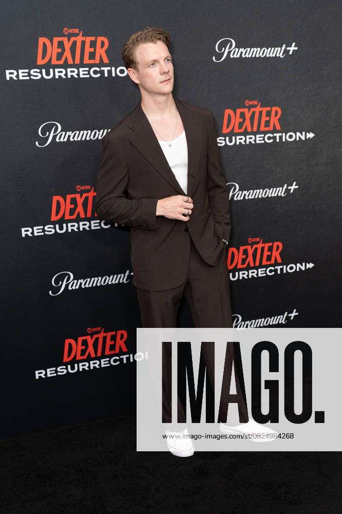 Patrick Gibson arrives on the red carpet at the world premiere of Dexter: Resurrection at Alice Tully Hall on Wednesday, July 9, 2025 in New York City. NYP20250709636 DEREKxFRENCH