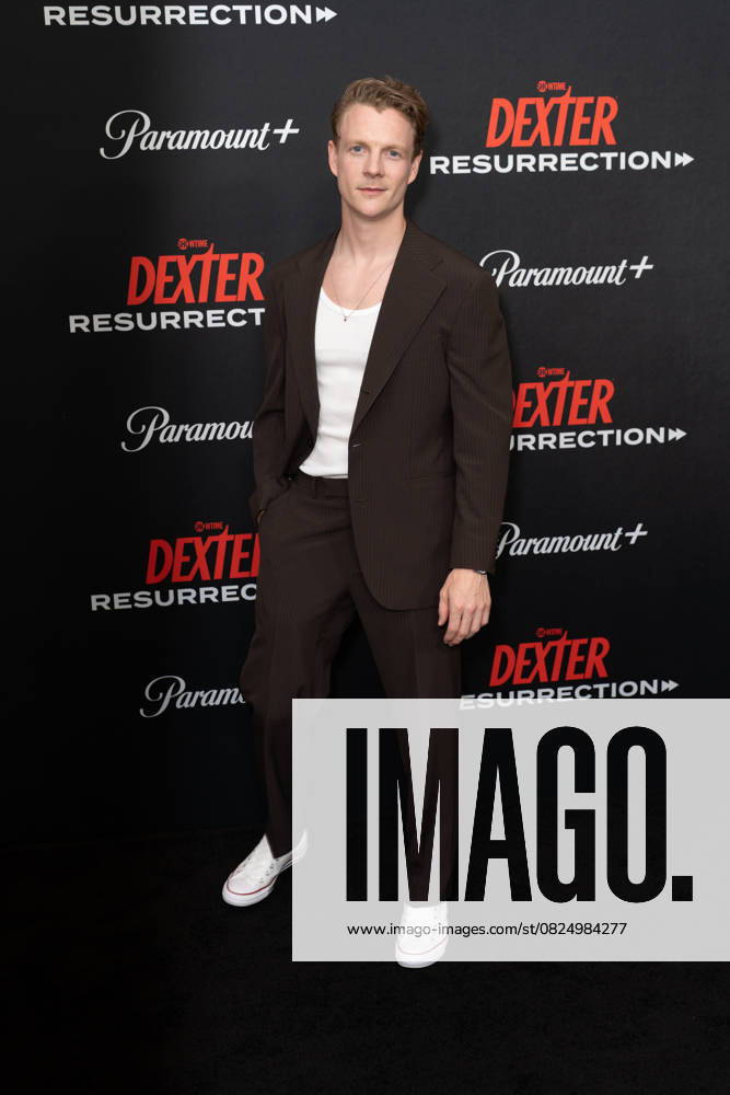 Patrick Gibson arrives on the red carpet at the world premiere of Dexter: Resurrection at Alice Tully Hall on Wednesday, July 9, 2025 in New York City. NYP20250709637 DEREKxFRENCH