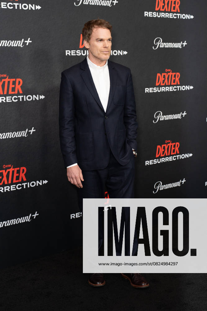Michael C. Hall arrives on the red carpet at the world premiere of Dexter: Resurrection at Alice Tully Hall on Wednesday, July 9, 2025 in New York City. NYP20250709639 DEREKxFRENCH
