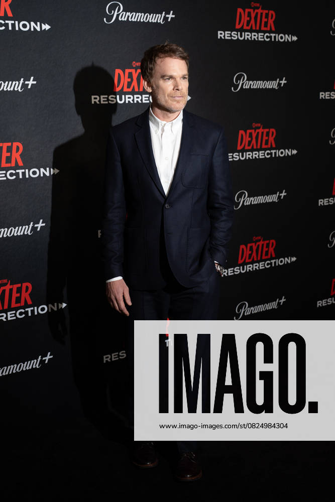 Michael C. Hall arrives on the red carpet at the world premiere of Dexter: Resurrection at Alice Tully Hall on Wednesday, July 9, 2025 in New York City. NYP20250709640 DEREKxFRENCH