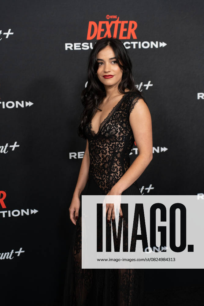 Emilia Suarez arrives on the red carpet at the world premiere of Dexter: Resurrection at Alice Tully Hall on Wednesday, July 9, 2025 in New York City. NYP20250709644 DEREKxFRENCH