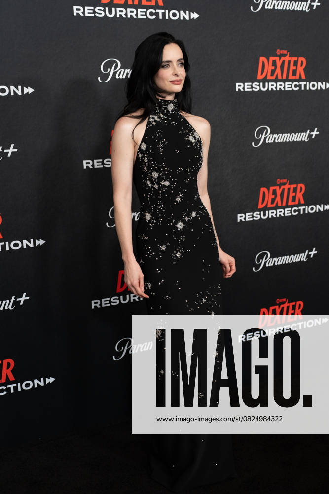 Krysten Ritter arrives on the red carpet at the world premiere of Dexter: Resurrection at Alice Tully Hall on Wednesday, July 9, 2025 in New York City. NYP20250709647 DEREKxFRENCH
