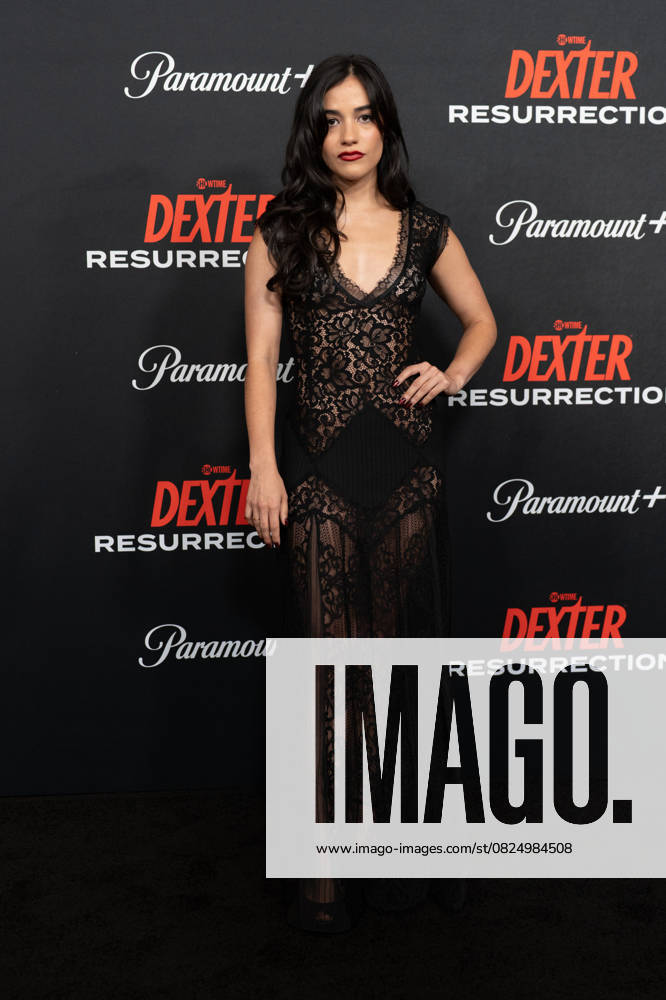 Emilia Suarez arrives on the red carpet at the world premiere of Dexter: Resurrection at Alice Tully Hall on Wednesday, July 9, 2025 in New York City. NYP20250709646 DEREKxFRENCH