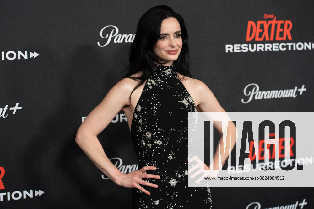 Krysten Ritter arrives on the red carpet at the world premiere of Dexter: Resurrection at Alice Tully Hall on Wednesday, July 9, 2025 in New York City. NYP20250709648 DEREKxFRENCH