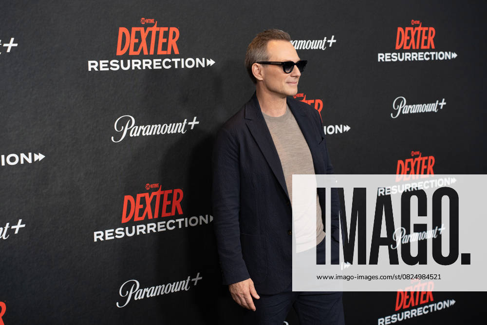 Christian Slater arrives on the red carpet at the world premiere of Dexter: Resurrection at Alice Tully Hall on Wednesday, July 9, 2025 in New York City. NYP20250709655 DEREKxFRENCH