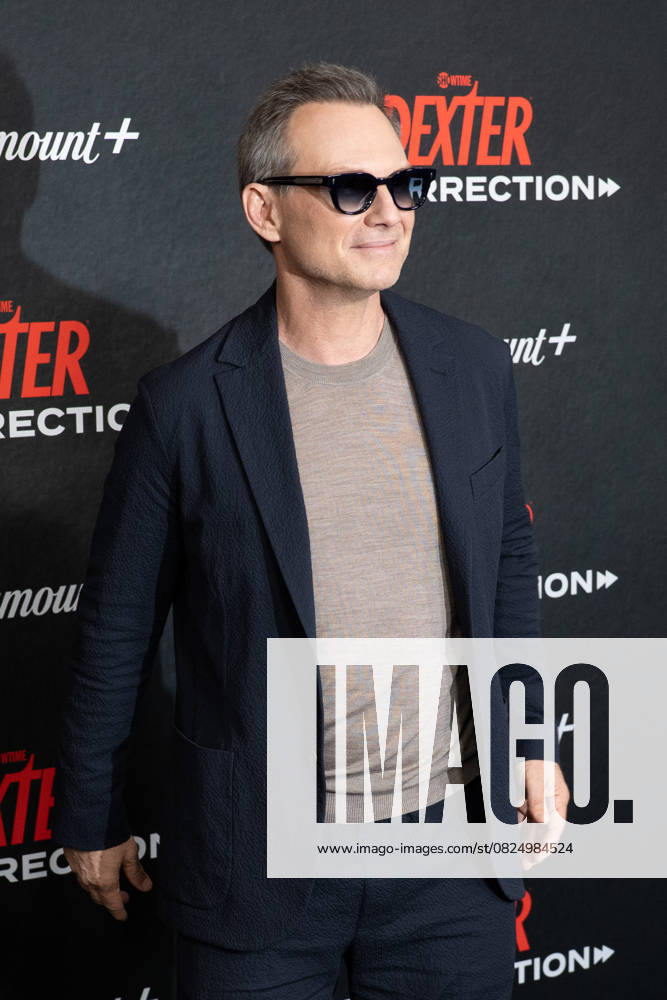 Christian Slater arrives on the red carpet at the world premiere of Dexter: Resurrection at Alice Tully Hall on Wednesday, July 9, 2025 in New York City. NYP20250709657 DEREKxFRENCH