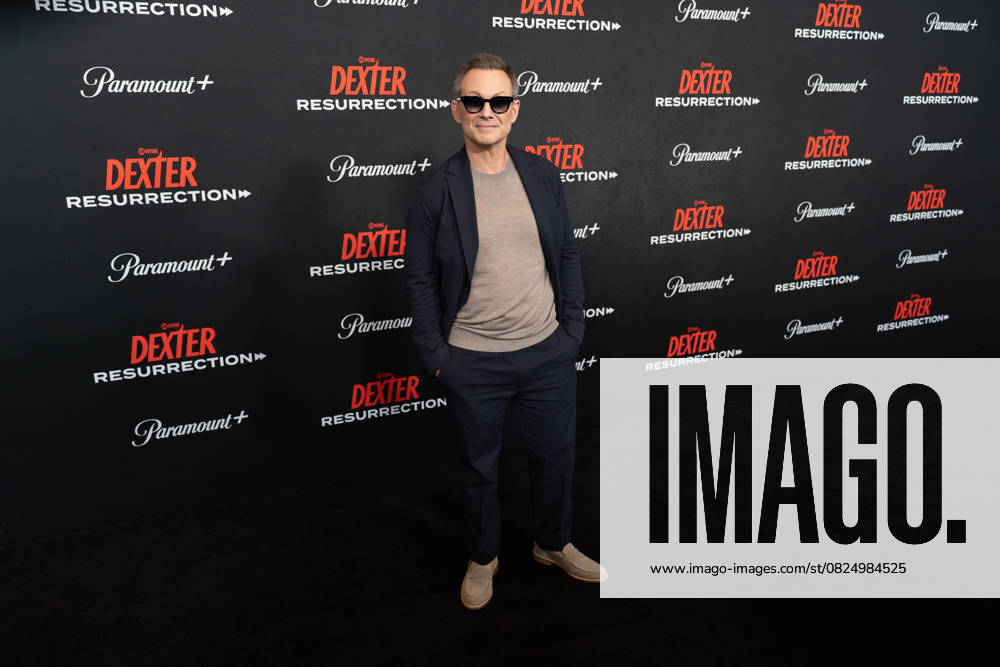 Christian Slater arrives on the red carpet at the world premiere of Dexter: Resurrection at Alice Tully Hall on Wednesday, July 9, 2025 in New York City. NYP20250709658 DEREKxFRENCH