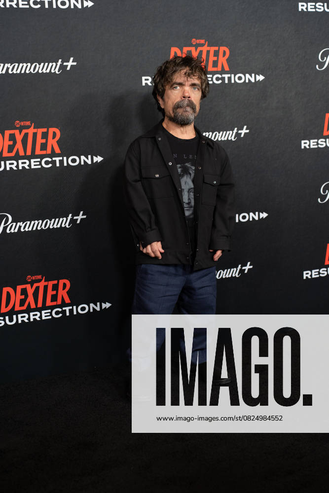 Peter Dinklage arrives on the red carpet at the world premiere of Dexter: Resurrection at Alice Tully Hall on Wednesday, July 9, 2025 in New York City. NYP20250709255 DEREKxFRENCH