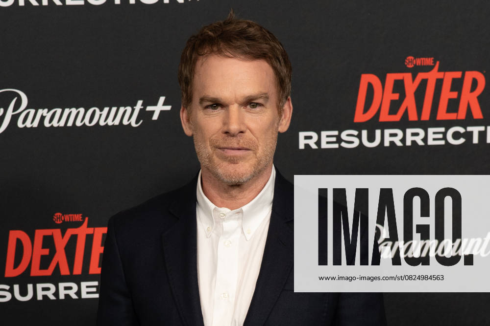Michael C. Hall arrives on the red carpet at the world premiere of Dexter: Resurrection at Alice Tully Hall on Wednesday, July 9, 2025 in New York City. NYP20250709642 DEREKxFRENCH