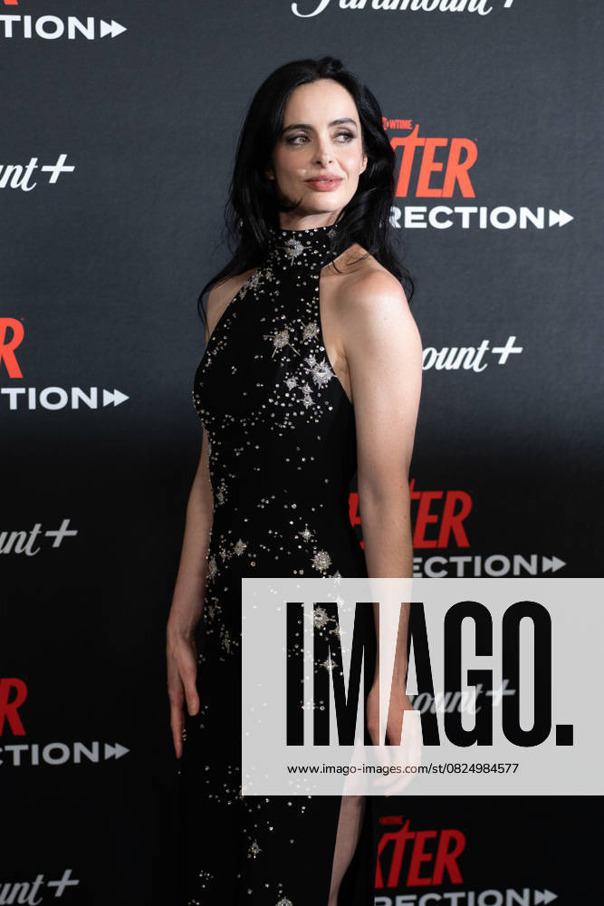 Krysten Ritter arrives on the red carpet at the world premiere of Dexter: Resurrection at Alice Tully Hall on Wednesday, July 9, 2025 in New York City. NYP20250709649 DEREKxFRENCH