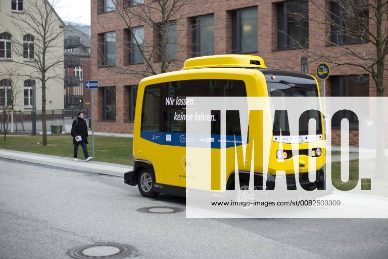 Germany Berlin Participation Minister of the Environment Svenja Schulze SPD at the start of the test operation of mobile electric minibuses on the CharitŽ site 26 03 2018