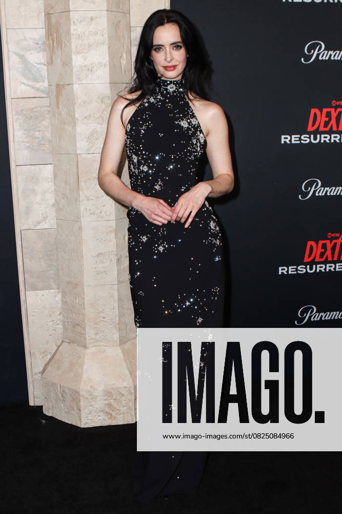 World Premiere Of Paramount+ And Showtime s Dexter: Resurrection Season 1 American actress, producer, director, writer, and musician Krysten Ritter arrives at the World Premiere Of Paramount+ And Showtime s Dexter: Resurrection Season 1 held at the Alice Tully Hall at the Lincoln Center for the Performing Arts in Manhattan, New York City, New York, United States. Alice Tully Hall at the Lincoln Center for the Performing Arts, Manhattan, New York City, New York, USA New York United States