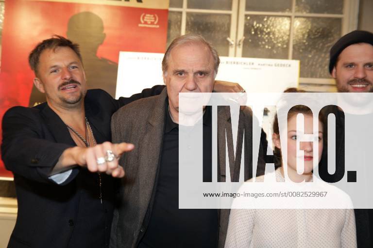 Votiv Cinema TWO MEN IN SUIT Film Premiere of a family saga by Josef Bierbichler in the picture Josef Bierbichler Director u Lead actor Philipp Hochmair Sophie Stockinger Simon Donatz TWO MEN IN SUIT Film Premiere