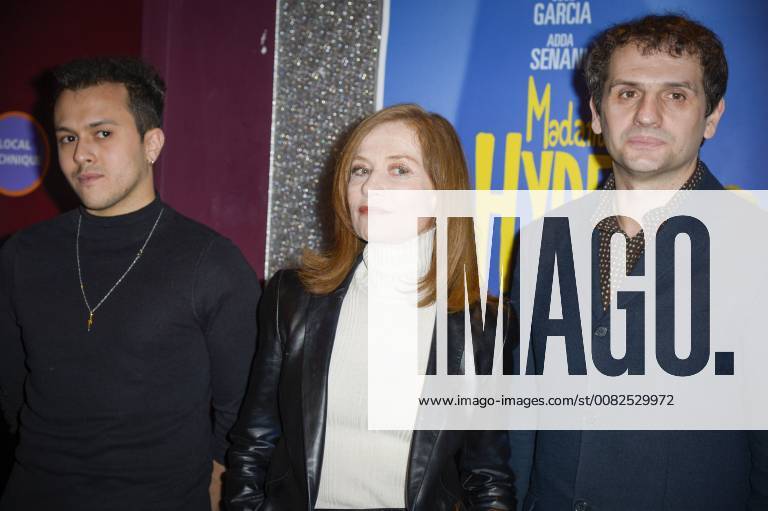 Paris, Ile de France, France - Belkacem Lalaoui, Isabelle Huppert and director Serge Bozon seen at the premiere of Madame Hyde at the Gaumont Capucines cinema in Paris. Paris France - ZUMAs197 20180327_zaa_s197_034