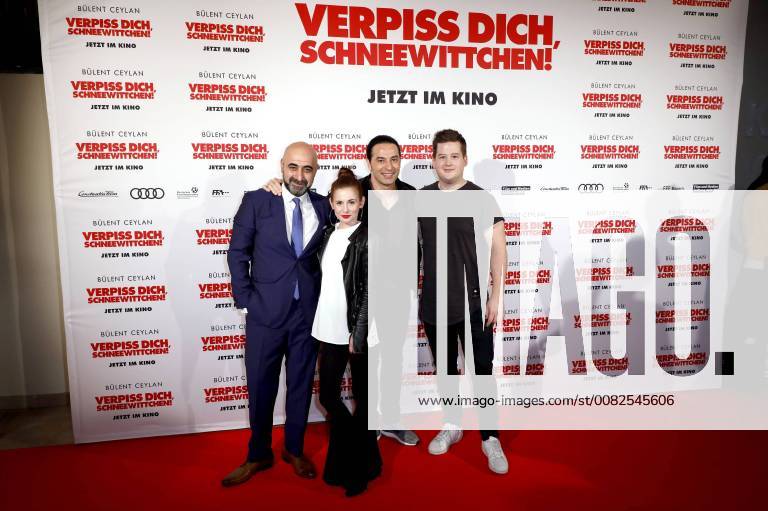 Özgür Karadeniz Josefine Preuß Bülent Ceylan and Chris Tall at the premiere of the movie Verpiss Dich Schneewittchen at the Cineplex Cinema Cologne 28 03 2018 Foto:xC.xFuturexImage