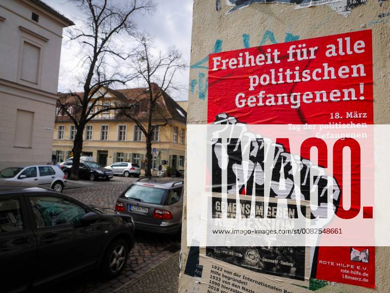 Potsdam Gutenbergstraße Poster of the Rote Hilfe Freedom for all political prisoners Potsdam