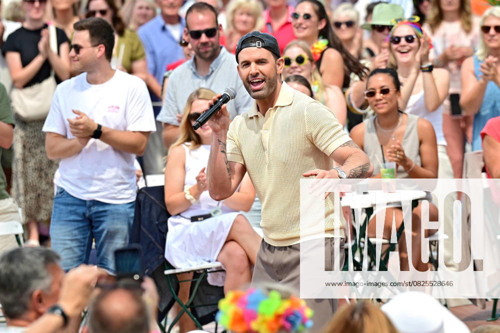 ZDF Fernsehgarten singer Jay Khan during the ZDF entertainment show Fernsehgarten on 13 07 2025 in Mainz 20250713MWI069752
