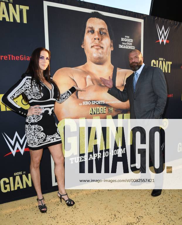 Hollywood, CA, U.S. - 29 March 2018 - Hollywood, California - Stephanie McMahon, Paul Triple H Levesque. Andre the Giant Los Angeles Angeles premiere held at ACinerama Dome. Photo Credit: AdMedia Hollywood U.S. - ZUMAa123 20180329_zaa_a123_154