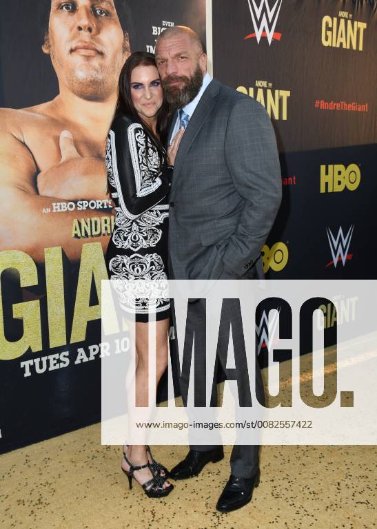 Hollywood, CA, U.S. - 29 March 2018 - Hollywood, California - Stephanie McMahon, Paul Triple H Levesque. Andre the Giant Los Angeles Angeles premiere held at ACinerama Dome. Photo Credit: AdMedia Hollywood U.S. - ZUMAa123 20180329_zaa_a123_149