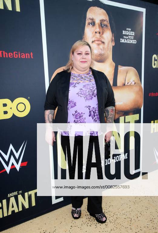 HOLLYWOOD, CA - MARCH 29: Robin Christiansen, at Los Angeles Premiere of Andre The Giant from HBO Documentaries at Pacific Cinerama Dome in Hollywood, California on March 29, 2018.