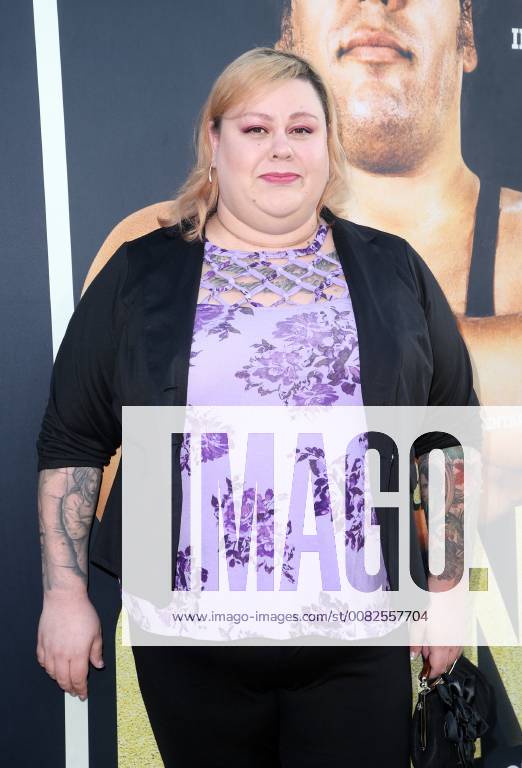 HOLLYWOOD, CA - MARCH 29: Robin Christiansen, at Los Angeles Premiere of Andre The Giant from HBO Documentaries at Pacific Cinerama Dome in Hollywood, California on March 29, 2018.