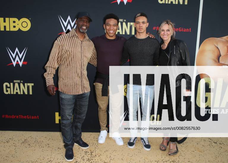 HOLLYWOOD, CA - MARCH 29: Equanimeous St. Brown, Amon-Ra St. Brown, at Los Angeles Premiere of Andre The Giant from HBO Documentaries at Pacific Cinerama Dome in Hollywood, California on March 29, 2018.