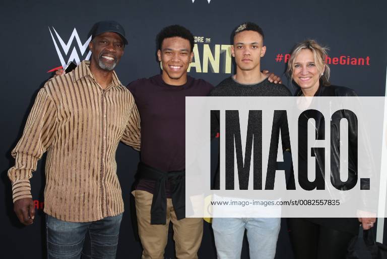 HOLLYWOOD, CA - MARCH 29: Equanimeous St. Brown, Amon-Ra St. Brown, at Los Angeles Premiere of Andre The Giant from HBO Documentaries at Pacific Cinerama Dome in Hollywood, California on March 29, 2018.