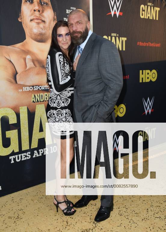 Hollywood, CA, U.S. - 29 March 2018 - Hollywood, California - Stephanie McMahon, Paul Triple H Levesque. Andre the Giant Los Angeles Angeles premiere held at ACinerama Dome. Photo Credit: AdMedia Hollywood U.S. - ZUMAa123 20180329_zaa_a123_011